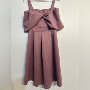 ASOS Maternity Bow Mini Dress. party dress pink. Baby shower dress